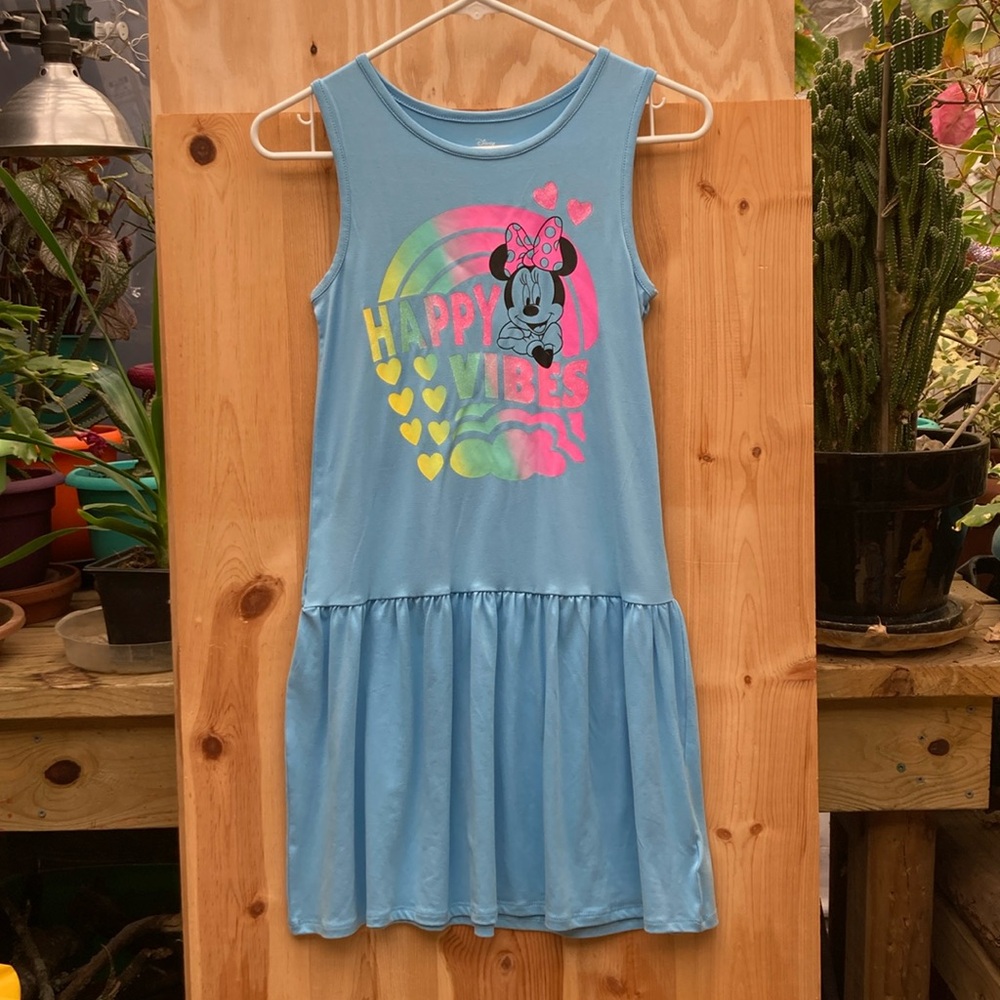 Disney Minnie Mouse Sleeveless Knit Dress, Girls' Size L (10-12)
